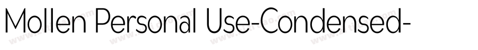 Mollen Personal Use-Condensed字体转换